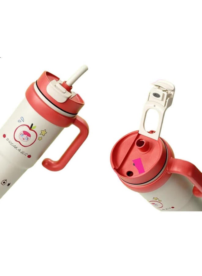 Pakchoice Ice Boss Cup Insulated Cup Large Capacity 316 Stainless Steel Food Grade Cute High Value Female Giant Straw Cup - Image 3