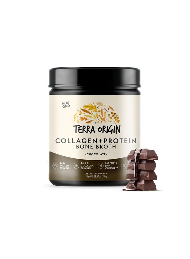 TERRA ORIGIN Collagen Peptides Powder | Bone Broth Hydrolized Collagen Type I and III Protein Supplement | for Women and Men Hair, Skin, Nail and Joint Support | Chocolate (20 Servings) - Image 2
