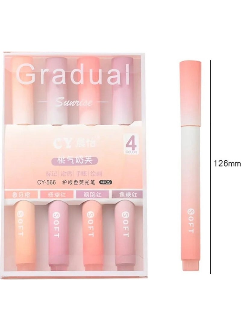 Kawaii - Pink Gradual Aesthetic Pink Highlighter Set - Image 1