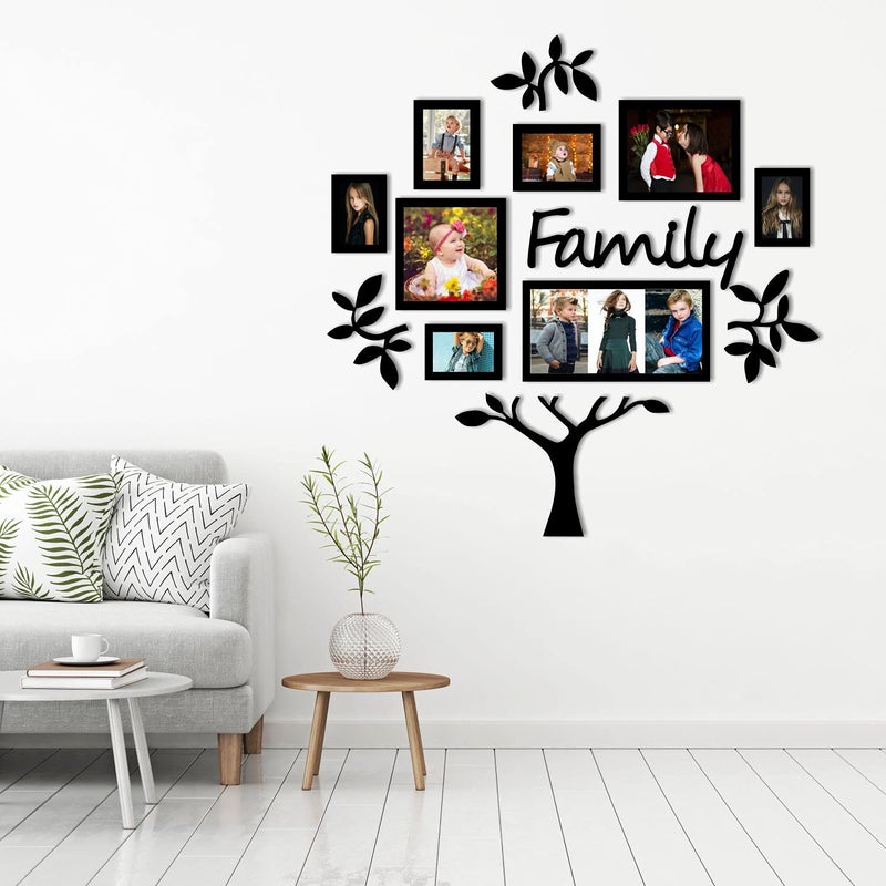 PAPER PLANE DESIGN Family Tree Set Of 8 Individual Wall Photoframes(Leaf And Trunk) Design 156 - Image 4