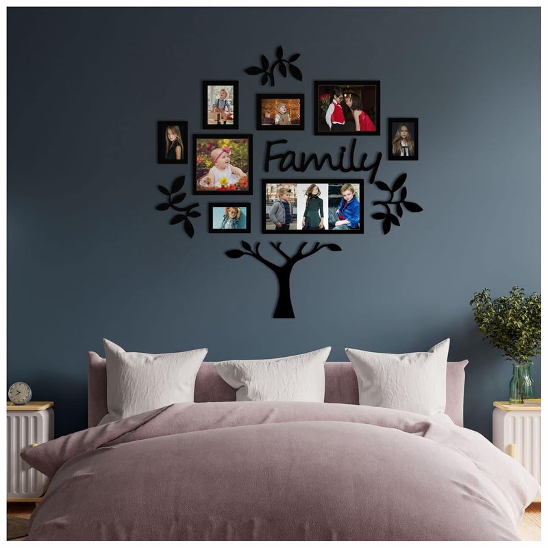 PAPER PLANE DESIGN Family Tree Set Of 8 Individual Wall Photoframes(Leaf And Trunk) Design 156 - Image 2