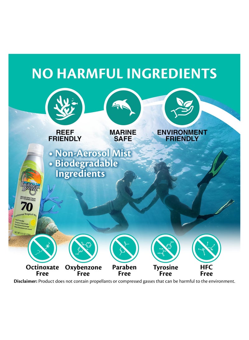 كاريبيان بريز بخاخ واقي للشمس بعامل حماية 70 156جم - Image 4