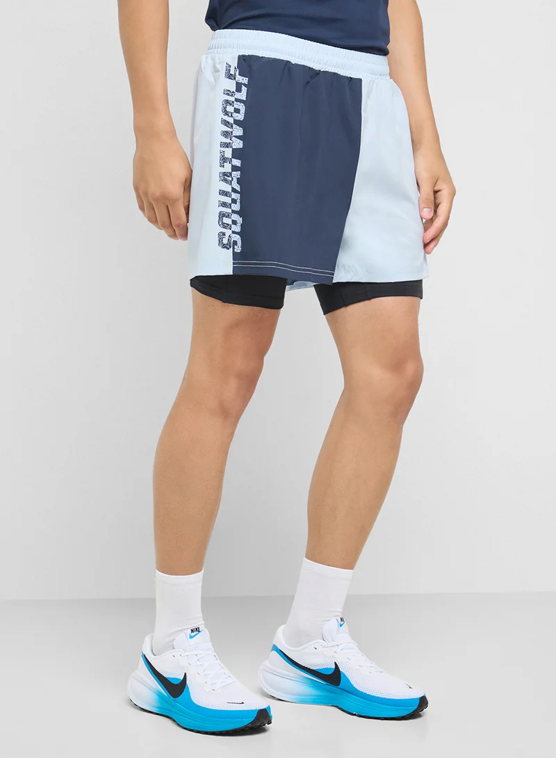 سكوات وولف Core 5" Split 2-In-1 Shorts