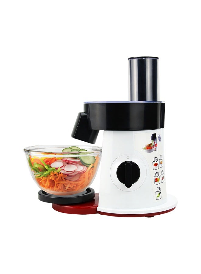 DubaiGallery Electric Vegetable Cutter and Salad Maker CK-777 6-in-1 Multifunction Food Processor with 200W Motor, Stainless Steel Blades for Slicing, Grating, Shredding Fruits and Vegetables Easily - Image 1
