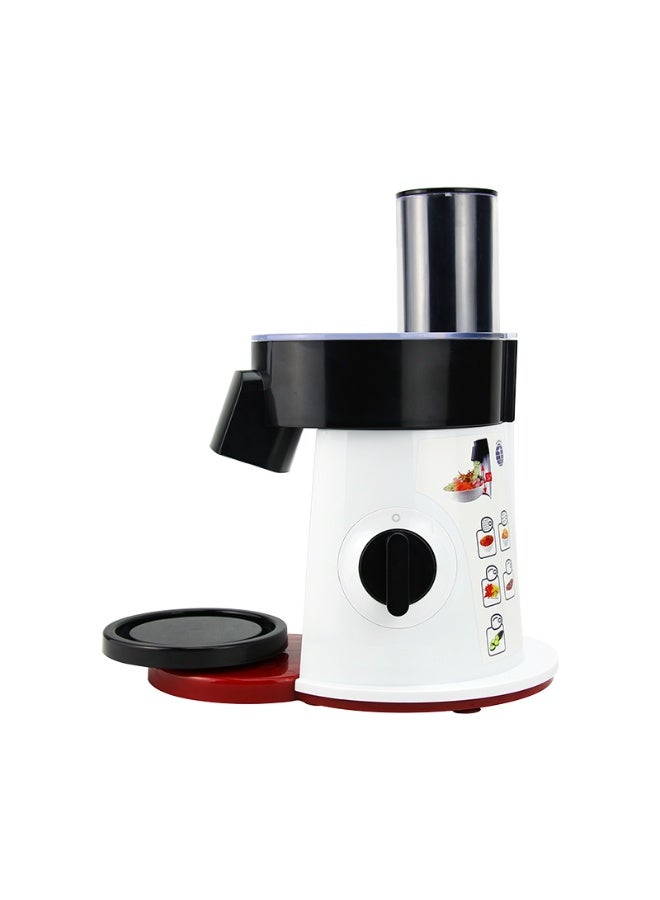 DubaiGallery Electric Vegetable Cutter and Salad Maker CK-777 6-in-1 Multifunction Food Processor with 200W Motor, Stainless Steel Blades for Slicing, Grating, Shredding Fruits and Vegetables Easily - Image 4