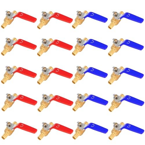 Lingmfg 20 Pieces Lingmfg 12 PEXB Crimp Ball Valve Shut Off Valve LINGBV112F180720 - Image 1