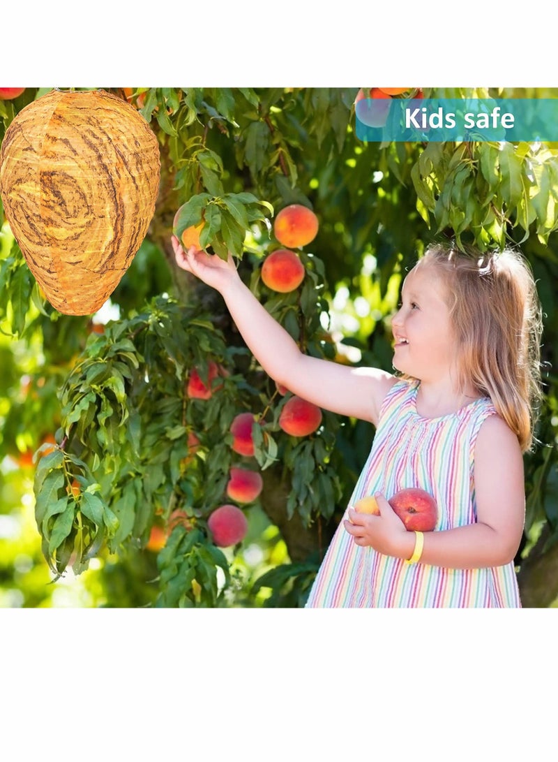 KASTWAVE Wasp Fly Traps Outdoor Hanging 3 Pcs Waterproof Fake Wasp Nest Decoy Wasp Trap Hanging Bee Deterrent Hornets Repellent Garden Outdoor - Image 4