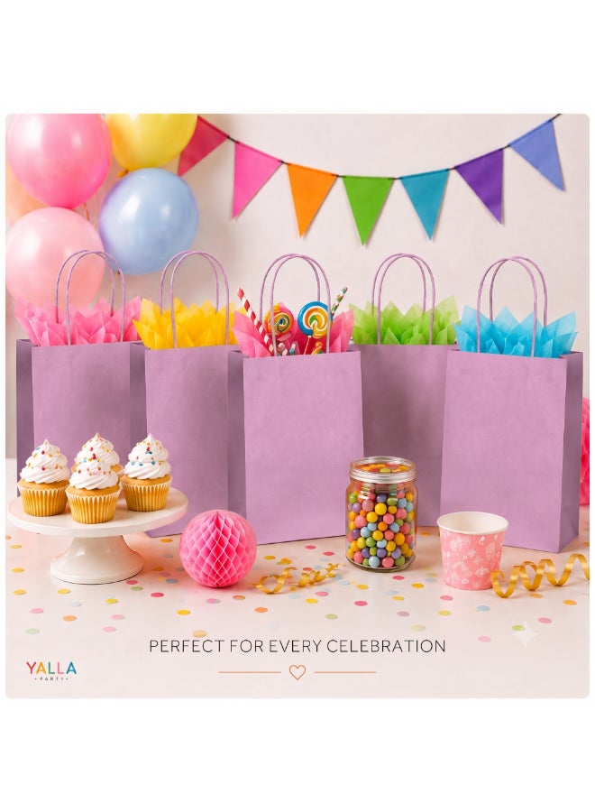 Party Camel Lavender Paper Party Bags - Pack of 8 - Image 5