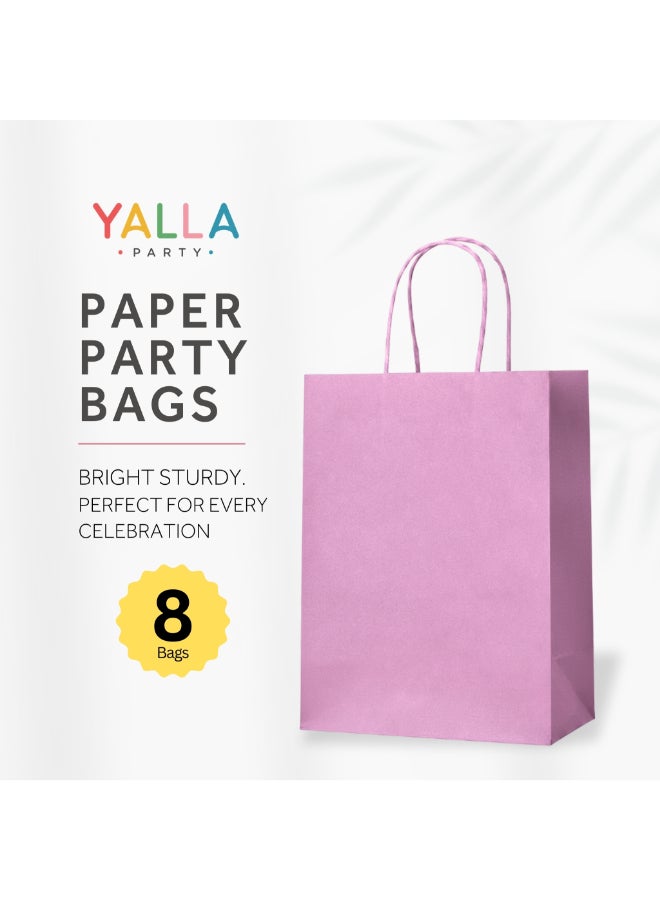 Party Camel Lavender Paper Party Bags - Pack of 8 - Image 2
