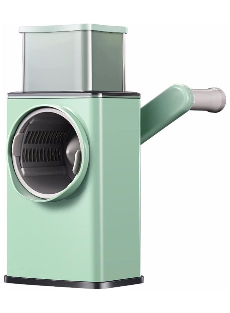 DubaiGallery Manual Vegetable Shredder, Easy to Clean Stainless Steel Blade Non Slip Sucker Universal Rotating Vegetable Grater for Kitchen - Image 3