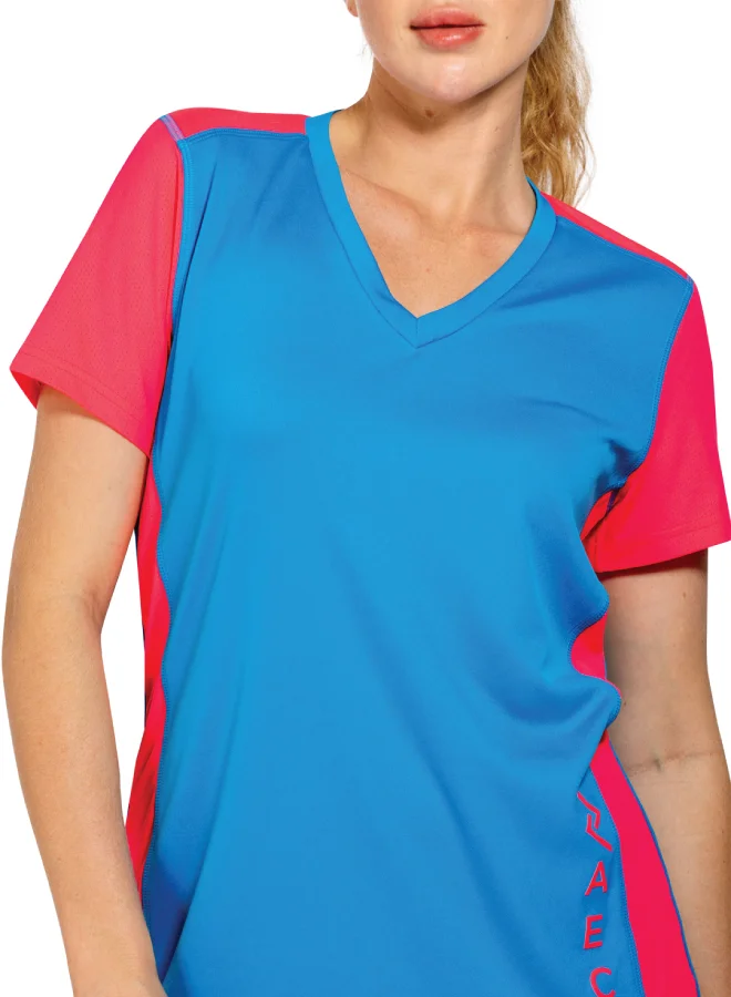 زيسي Women's V-Neck Short Sleeve Tee