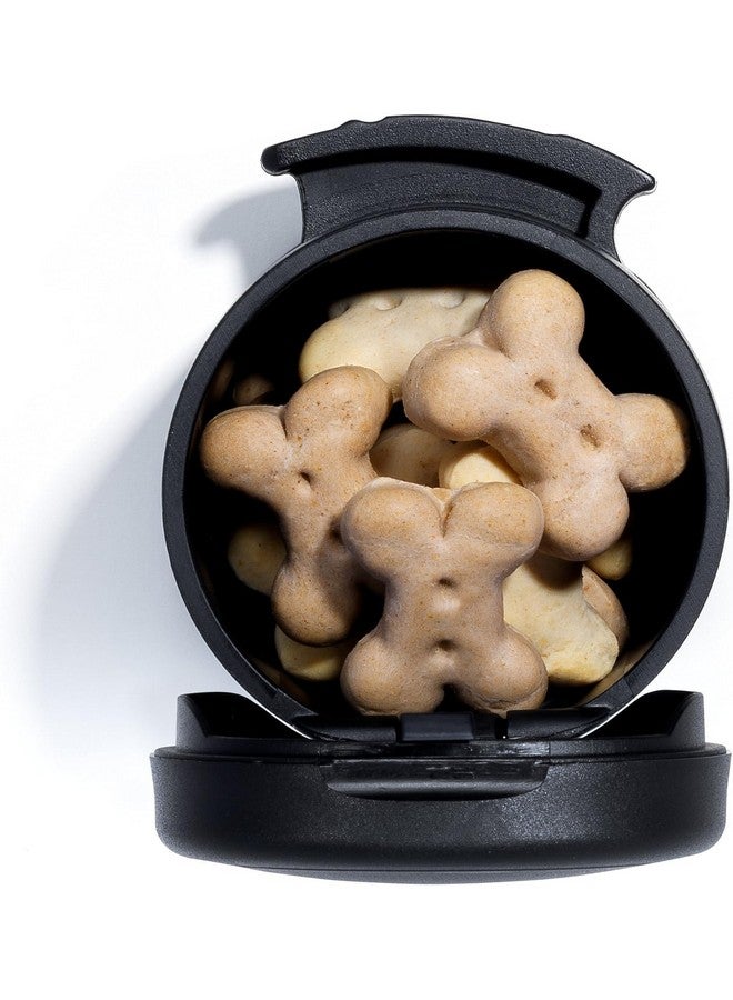 فلكسي صندوق فليكسي متعدد الأغراض - مزود بمقود قابل للسحب، وموزع أكياس فضلات، وحامل مكافآت للكلاب للتدريب، وصندوق متعدد الأغراض، باللون الأسود - Image 2