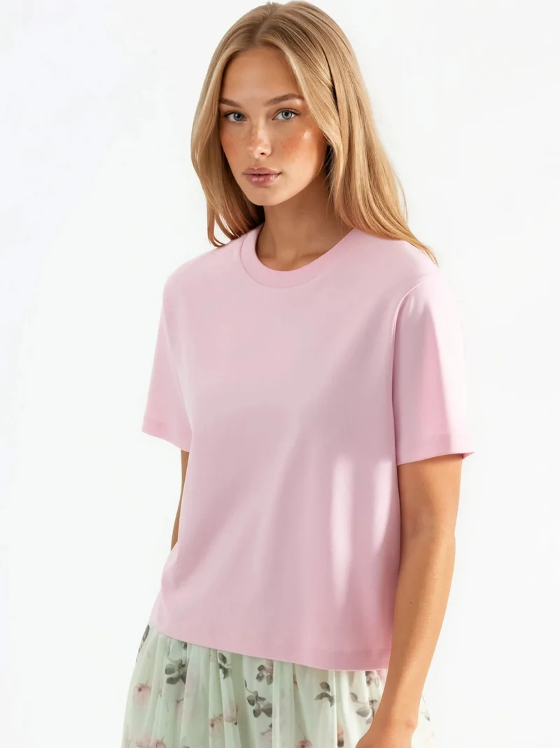 بوسيم BUSEM Crew Neck Cotton T-Shirt