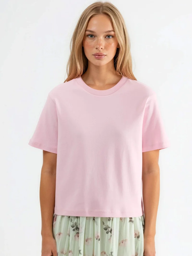 Busem BUSEM Crew Neck Cotton T-Shirt