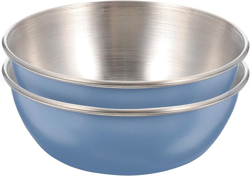 2pcs Stainless Steel round Soy Sauce Dishes Metal Seasoning Bowls for Sushi Appetizer Snack Condiment Serving Set - Image 1
