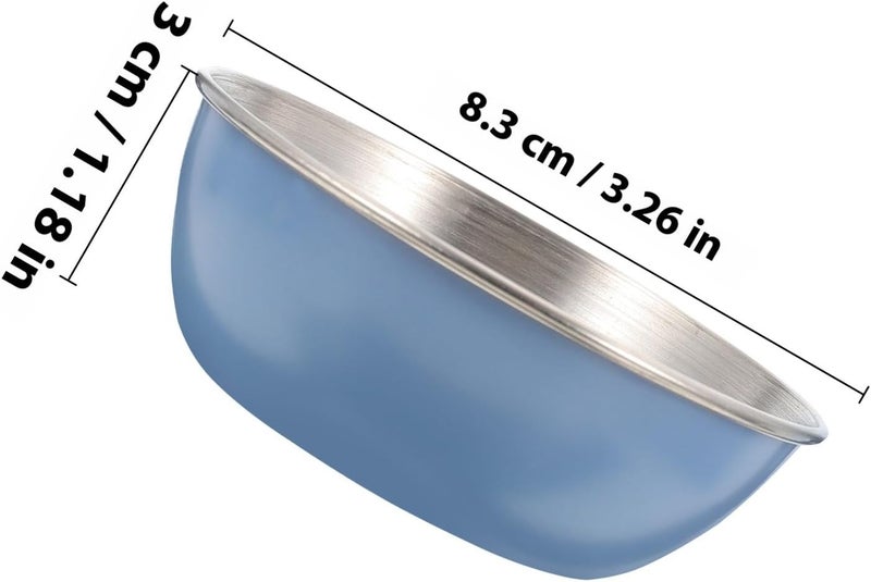 2pcs Stainless Steel round Soy Sauce Dishes Metal Seasoning Bowls for Sushi Appetizer Snack Condiment Serving Set - Image 2