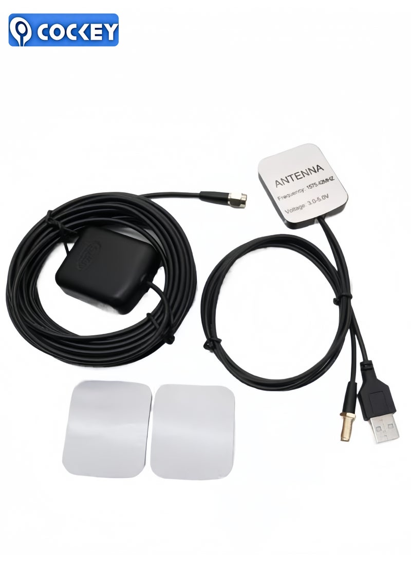 COCKEY GPS Amplifier GPS Signal Booster Car Navigation Signal Amplifier Satellite Positioning Navigation Antenna - Image 1