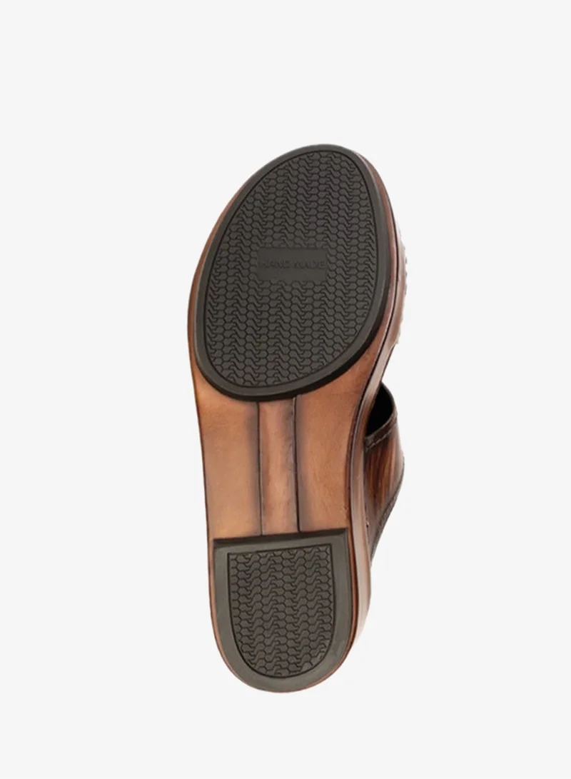 Language Brown Men's Izmir Open Straps Sandal for Men | Best Price UAE