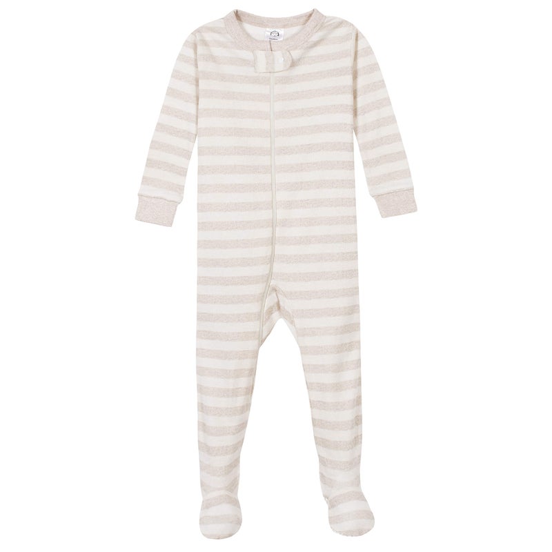 Gerber Baby Boys 4-Pack Footed Pajamas, Bears & Trucks Grey, 12 Months - Image 4