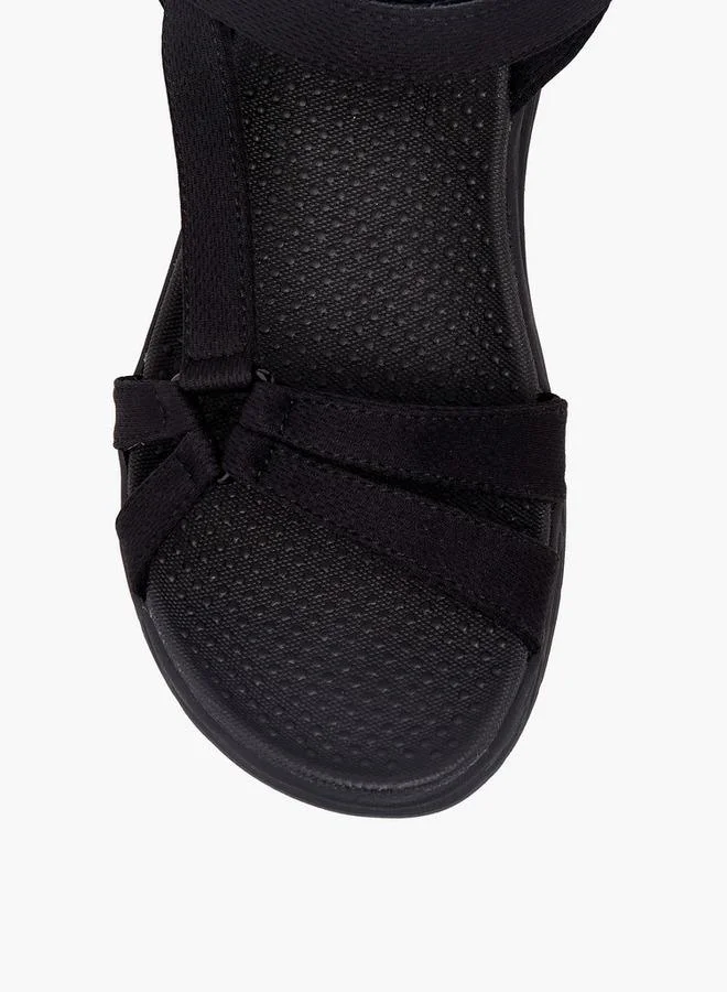 Xti BLACK Women Hook & Loop Sandals for Women | Best Price UAE