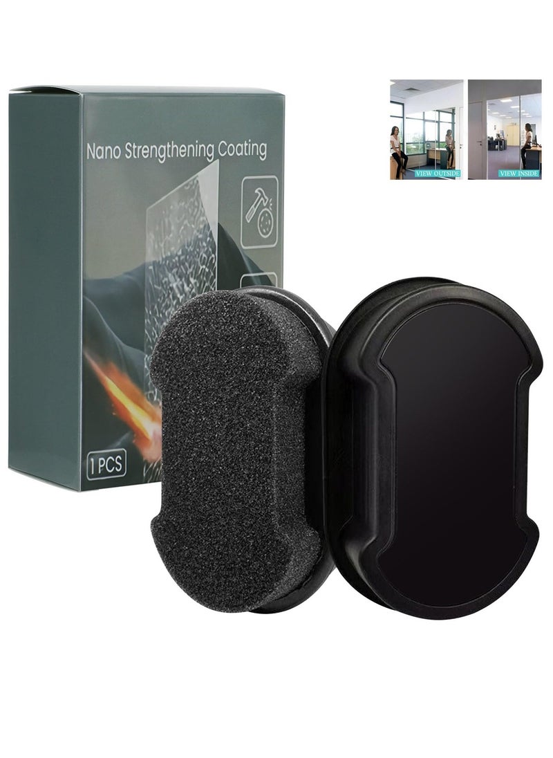 Generic Nano Coat One Way Mirror for Privacy Protection Strengthened Glass Cleaning Sponge Car Window Brightening Sponge Wipe One Way Mirror for Windows Monitoring Rooms and Car Rearview Mirrors  - Image 1
