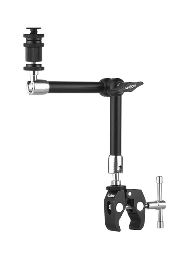 Generic Stainless Steel Articulating Friction Arm With Adjustable Super Rod Clamp Black/Silver  - Image 5