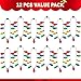 JOYIN 12 Packs Christmas LED Light Up Bulb Necklaces 9 Bulbs LED Necklaces Holiday Costume Accessories for Christmas Xmas Party Favor Party Supply - Image 4