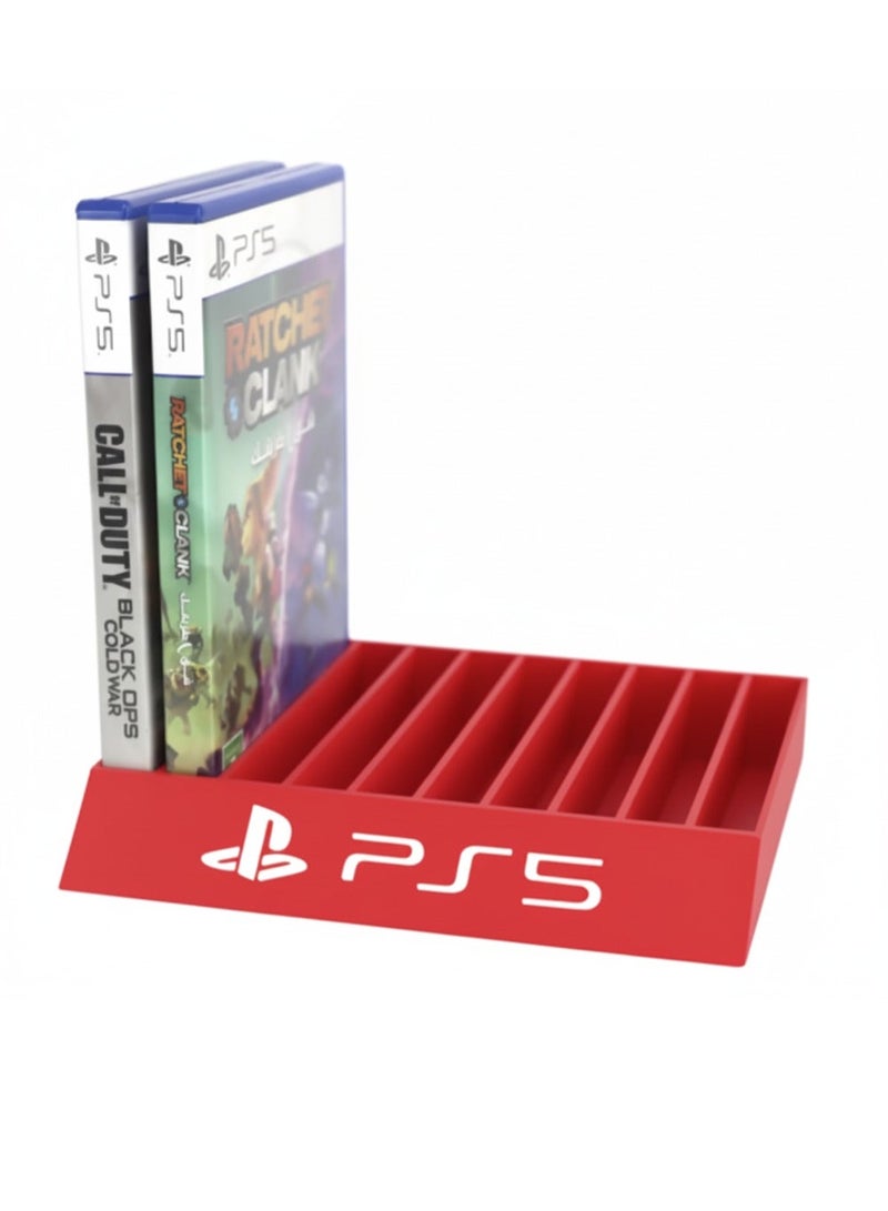 3D Brothers PS5 Games Organizer, playstation Disk Organizer Stand Base for 10 Games (Holds 10 Discs) - Image 1