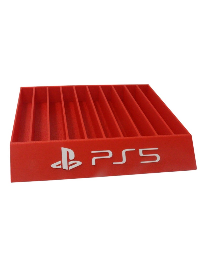 3D Brothers PS5 Games Organizer, playstation Disk Organizer Stand Base for 10 Games (Holds 10 Discs) - Image 2