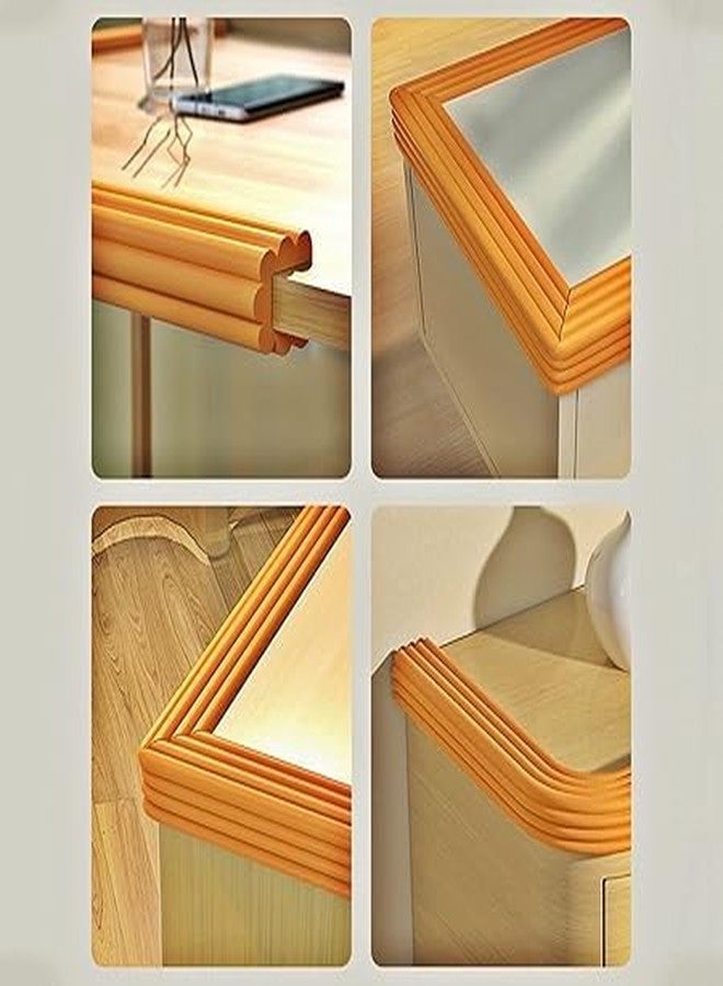 BGVM Edge Protector Strip - 2M Extra Thick Foam Cushion for Baby Safety - Shock-Absorbing Corner Guard for Sharp Edges on Tables, Desks, Walls & Furniture - 1 Piece Roll (Orange) - Image 3