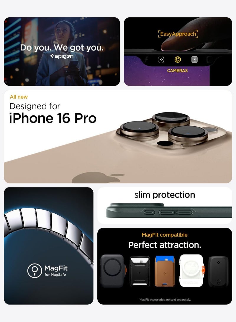 Spigen Thin Fit MagFit for iPhone 16 PRO MagSafe Case Cover (2024) - Gunmetal - Image 2