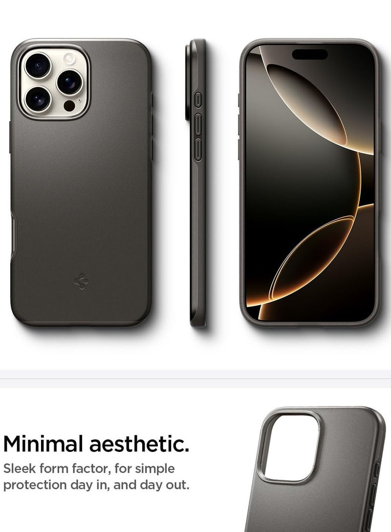 Spigen Thin Fit MagFit for iPhone 16 PRO MagSafe Case Cover (2024) - Gunmetal - Image 4