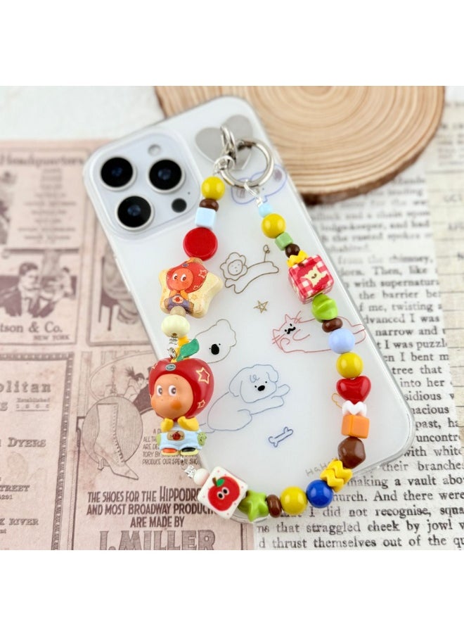NIBEMINENT Phone Charm/ Chain Strap for Women Girls， Cute Cartoon Characters Cell Phone Case Lanyard Wrist Strap 