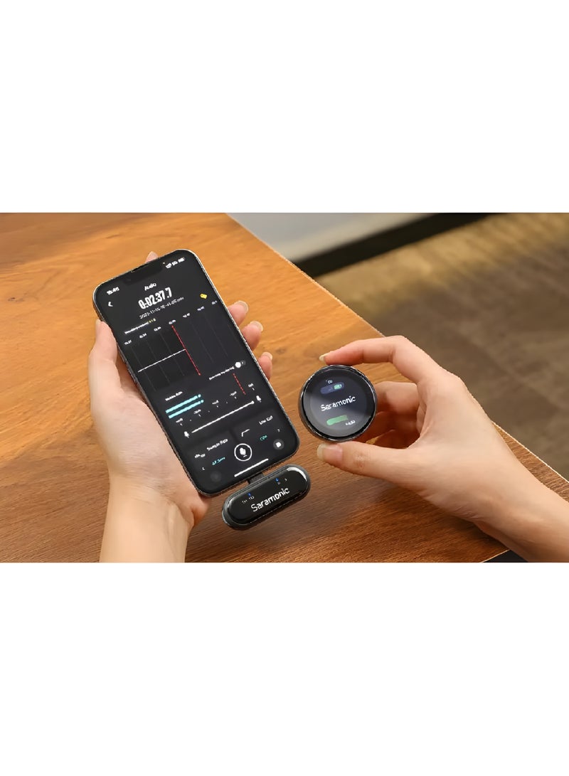 Saramonic BlinkMe U2 Wireless 2.4GHz Smart Microphone with Touchscreen - Image 4