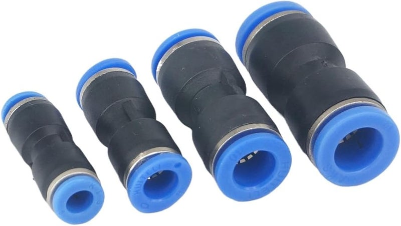 Pneumatic Push In Connector Quick Release Air Fitting 5pc Set Fit Tube OD 8mm - Image 3