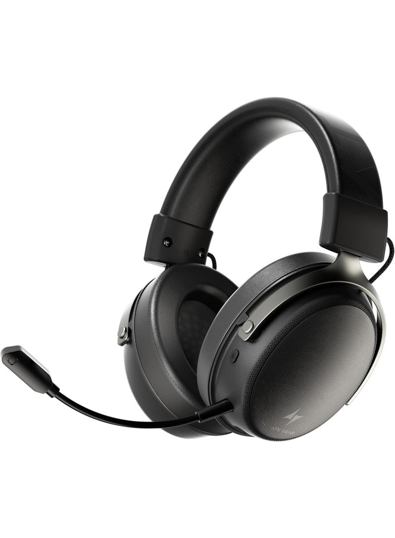 ATK N9 - Auriculares para juegos para Xbox Series X|S, PS5, PC y Switch, auriculares estéreo para juegos con micrófono desmontable con cancelación de ruido, cable de 0.138 pulgadas/0.138 pulgadas/0.138 oz/Bluetooth (N9 Pro/Negro) - Image 1