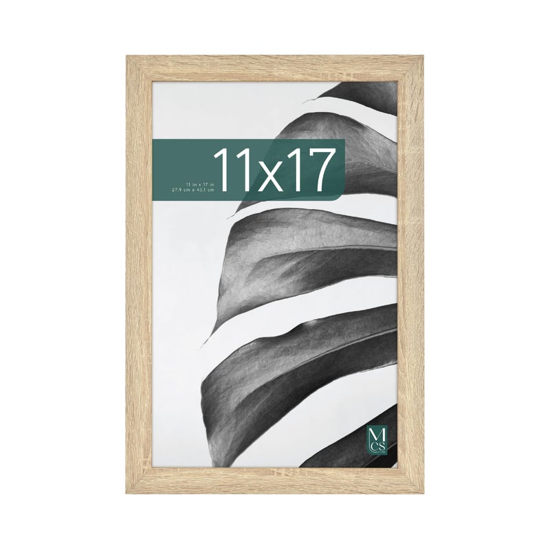 أم سي أس MCS Studio Gallery 11x17 Picture Frame Natural Woodgrain Rectangle Photo Frame for Photo Photo Posts & Art Prints (1 pack) - Image 1
