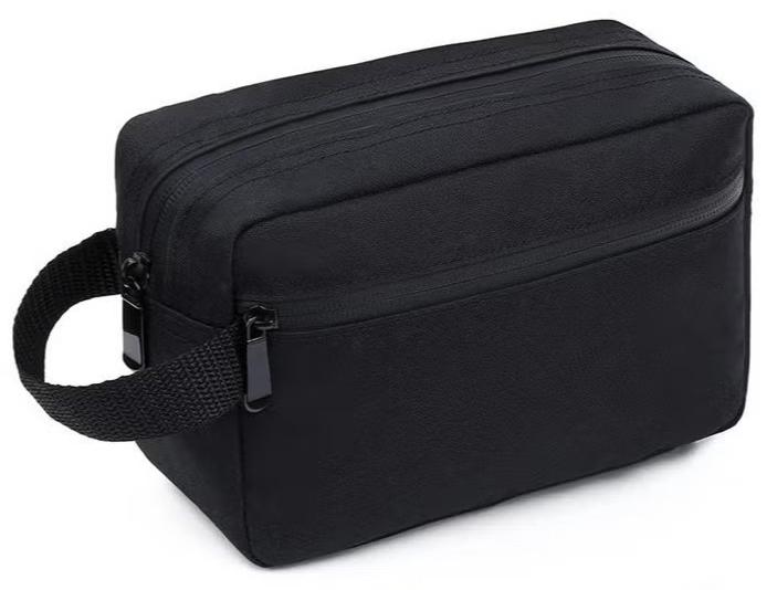 Toiletry Bag for Men, Hanging Dopp Kit Travel Bag for Men Women, Mens Travel Bag Shaving Bag for Toiletries Accessories (Black) - Image 1