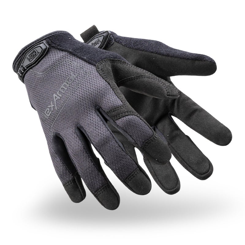 HexArmor Law Enforcement Search Safety Tactical Black Work Gloves, HexBlue 2132 Series - Image 5