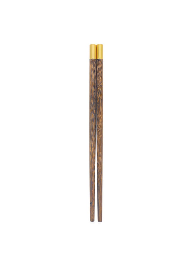 18/21cm Children's Chopsticks Chicken Wings Wooden Chopsticks Red Sandalwood Chopsticks Solid Wood Household Children's Chopsticks Fu Chopsticks Garden-Color:19cm Garden Top Fortune  - Image 5