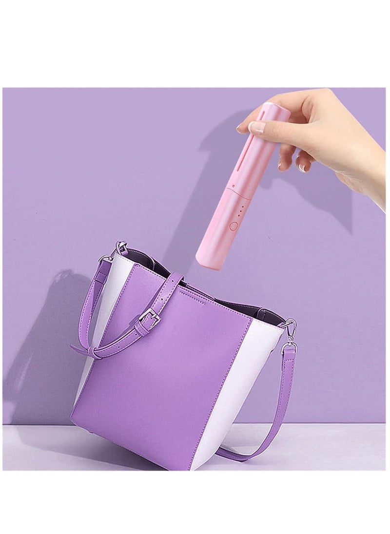 ELTRAZONE Rechargeable Mini Hair Straightener, Portable Cordless Hair Straightener,Electric Hot Comb Hair Straightener, Negative Ion Hair Straightener Brush, Travel Flat Iron for Hair Mini Cordless (Purple) - Image 4