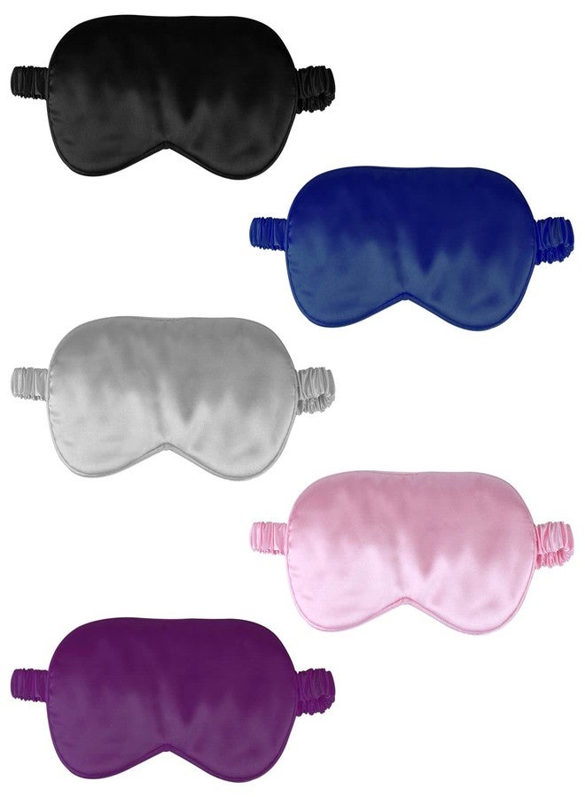 CREHODEC 1 Pack Sleep Mask, Silk Eye Mask with Elastic Strap, Blindfold, Soft Silk Sleeping Mask for Girls, Women, Men (Black - Image 2