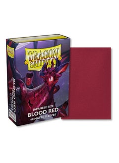 Arcane Tinmen Dragon Shield Sleeves Matte Japanese: Blood Red 60Ct Card Sleeves Are Smooth & Tough Compatible With Yugioh & Cardfight Vanguard (At 11150)  - Image 3