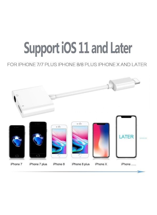 NIBEMINENT Multipurpose Adapter Jack For Smartphones White - Image 2