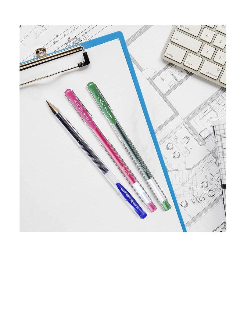 Uniball 4-Piece Signo Roller Pen 0.7mm Tip Red Ink  - Image 4