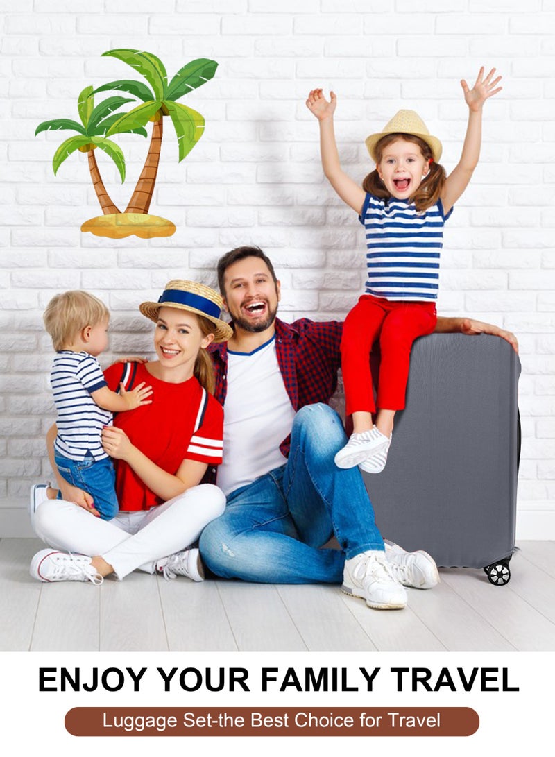 HomarKet Suitcase Protector Water Resistant Print Trolley Case Protective Cover for Luggage Spandex Washable Travel - Image 2