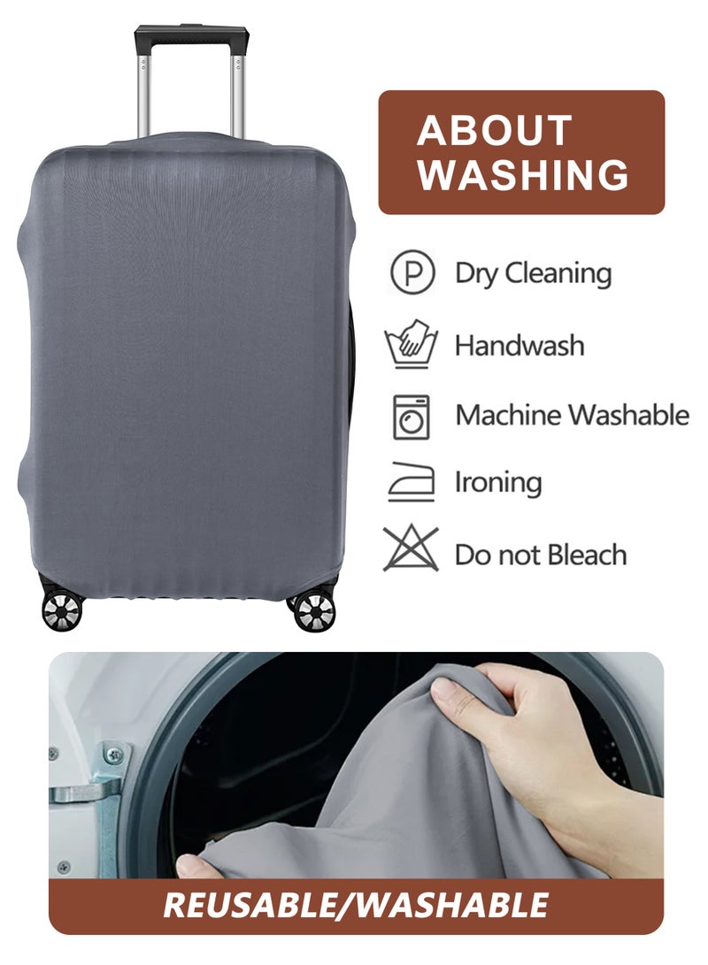 HomarKet Suitcase Protector Water Resistant Print Trolley Case Protective Cover for Luggage Spandex Washable Travel - Image 5