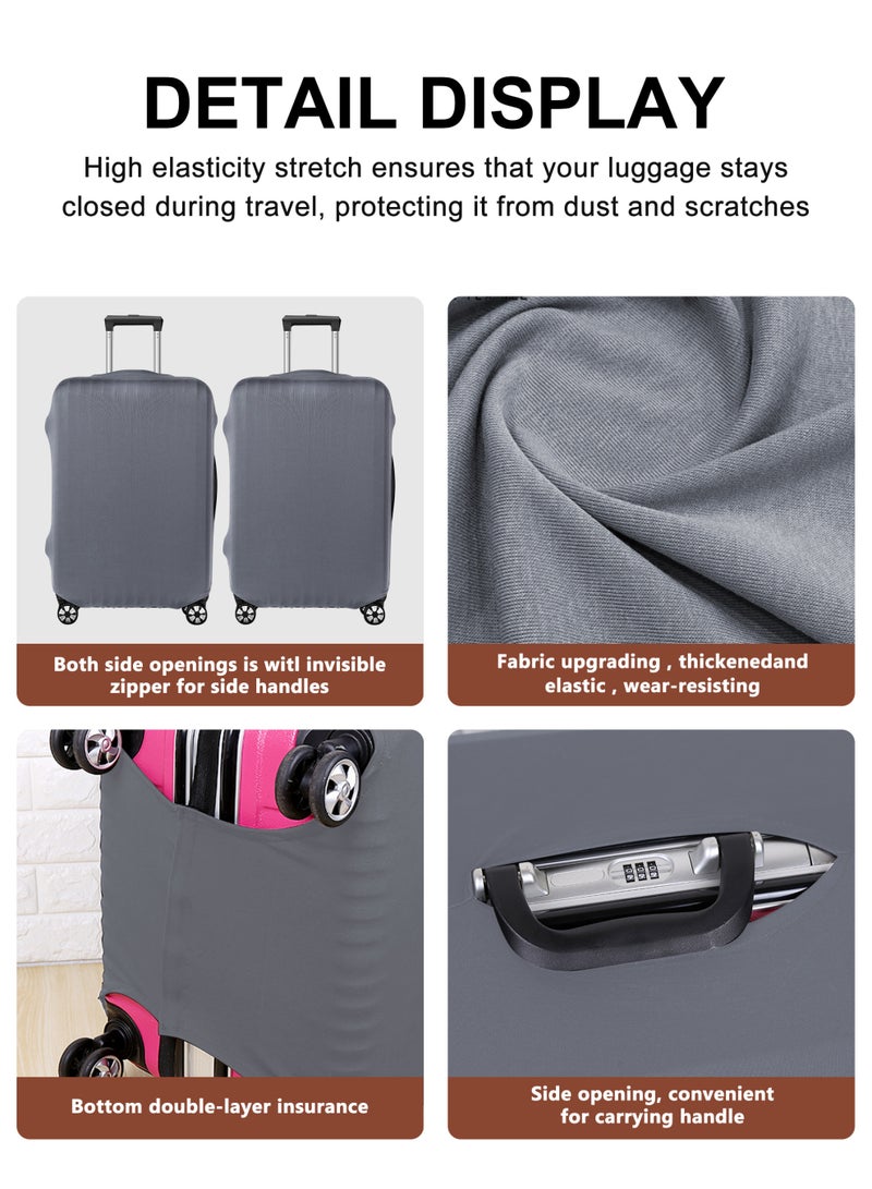 HomarKet Suitcase Protector Water Resistant Print Trolley Case Protective Cover for Luggage Spandex Washable Travel - Image 4