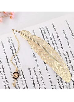 Y&D Bookmarks, 2 Pack Handmade Metal Feather Pendant Gifts Book Markers for Kids, Men, Lovers, Teens Boys Girls (Gold Key and Space Rocket)  - Image 5
