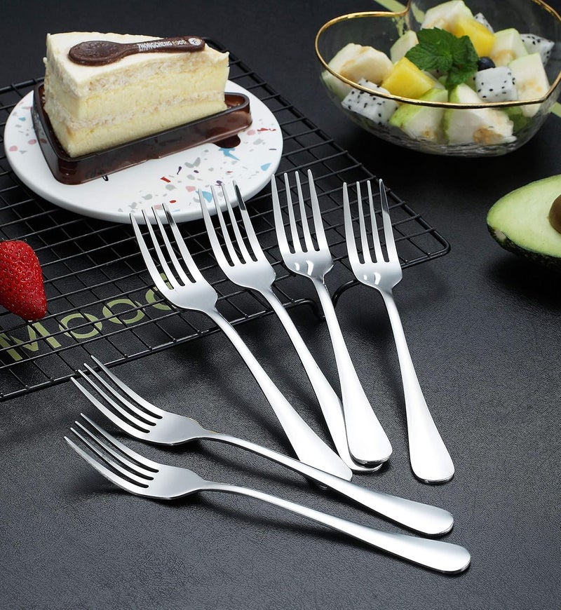 Kyraton Dinner Fork 6 Pieces, Stainless Steel 8.17 Inch Forks Silverware, Table Forks Set of 6 - Image 5